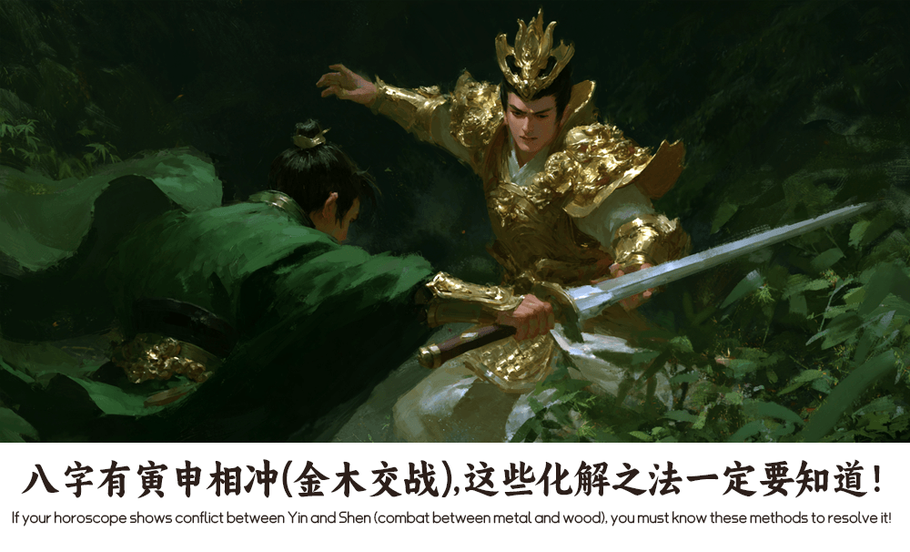 八字有寅申相冲(金木交战)，这些化解之法一定要知道！