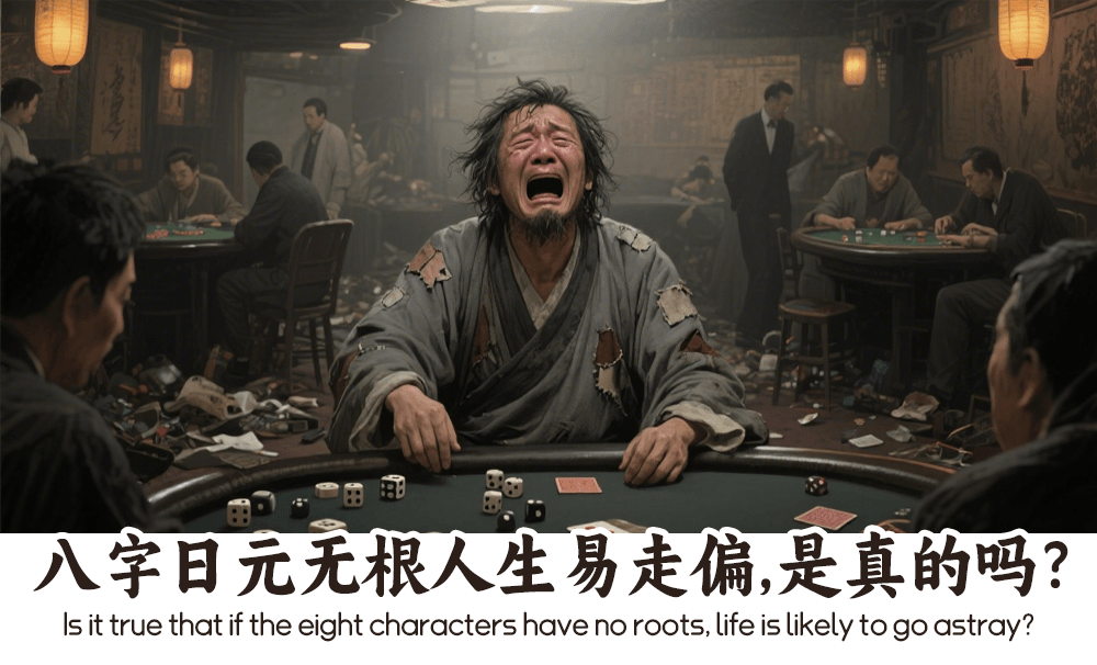 八字日元无根人生易走偏，是真的吗？