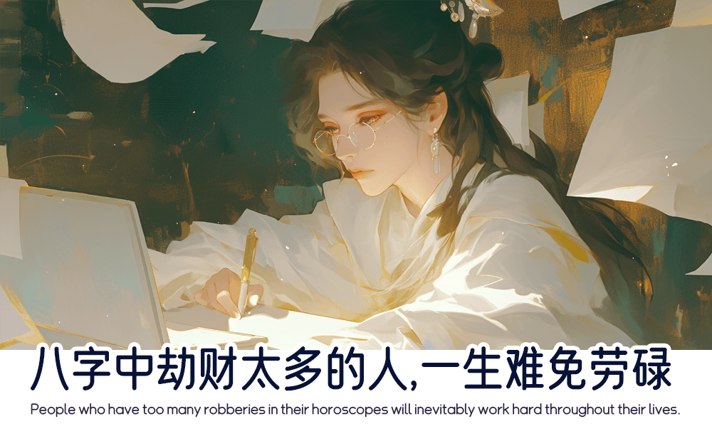 八字中劫财太多的人，一生难免劳碌