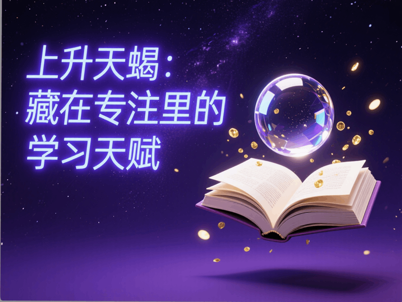 上升天蝎：藏在专注里的学习天赋