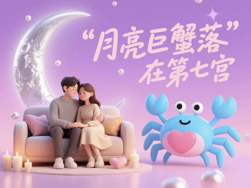 月亮巨蟹落第七宫：想给对方一个家
