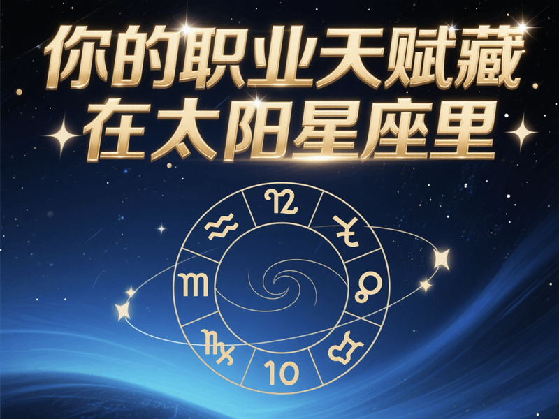 原来你的事业天赋，藏在太阳星座里！
