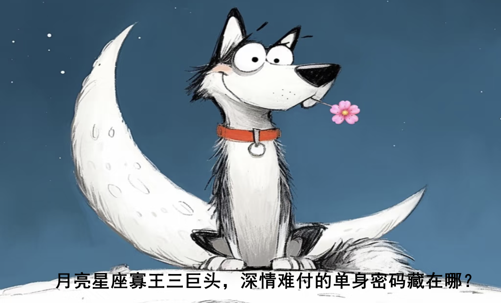 月亮星座寡王三巨头，深情难付的单身密码藏在哪？