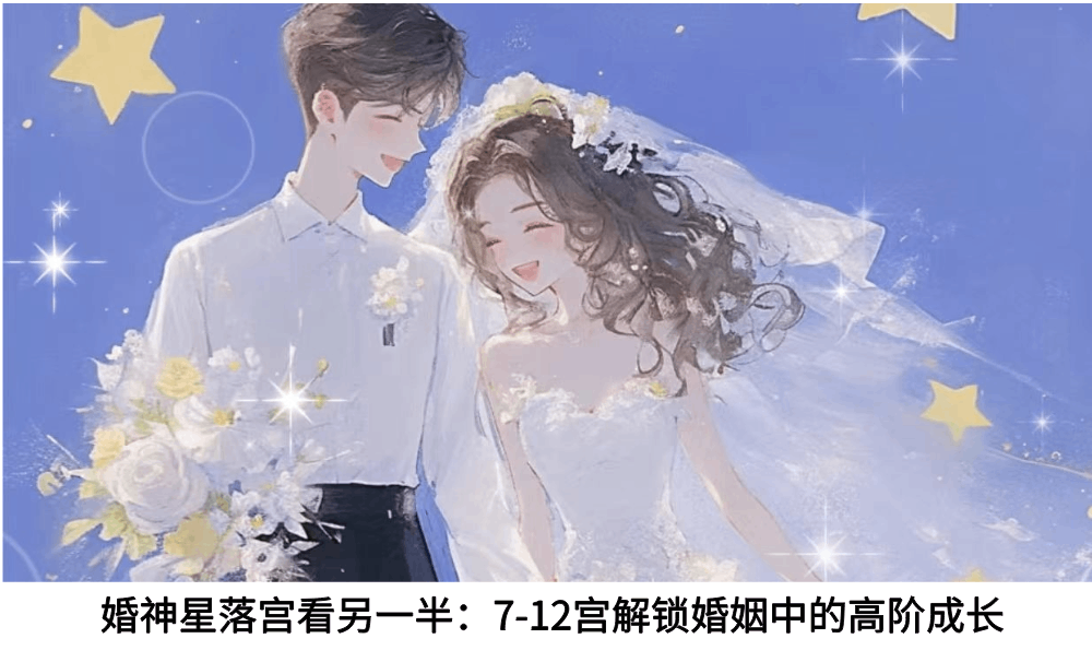 婚神星落宫看另一半：7-12宫解锁婚姻中的高阶成长