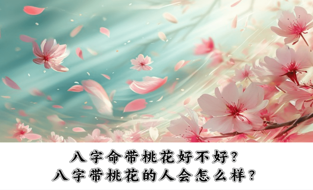 八字命带桃花好不好？八字带桃花的人会怎么样？