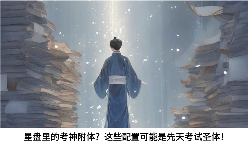 星盘里的考神附体？这些配置可能是先天考试圣体！