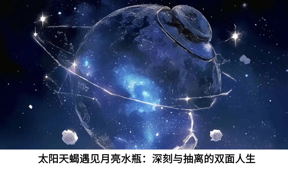 太阳天蝎遇见月亮水瓶：深刻与抽离的双面人生