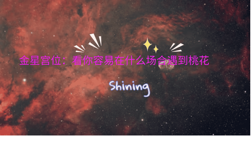 金星宫位：看你容易在什么场合遇到桃花