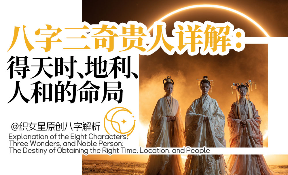八字三奇贵人详解：得天时、地利、人和的命局