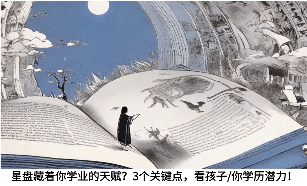 星盘藏着你学业的天赋？3个关键点，看孩子/你学历潜力！