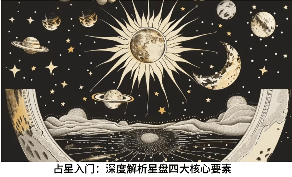占星入门：深度解析星盘四大核心要素