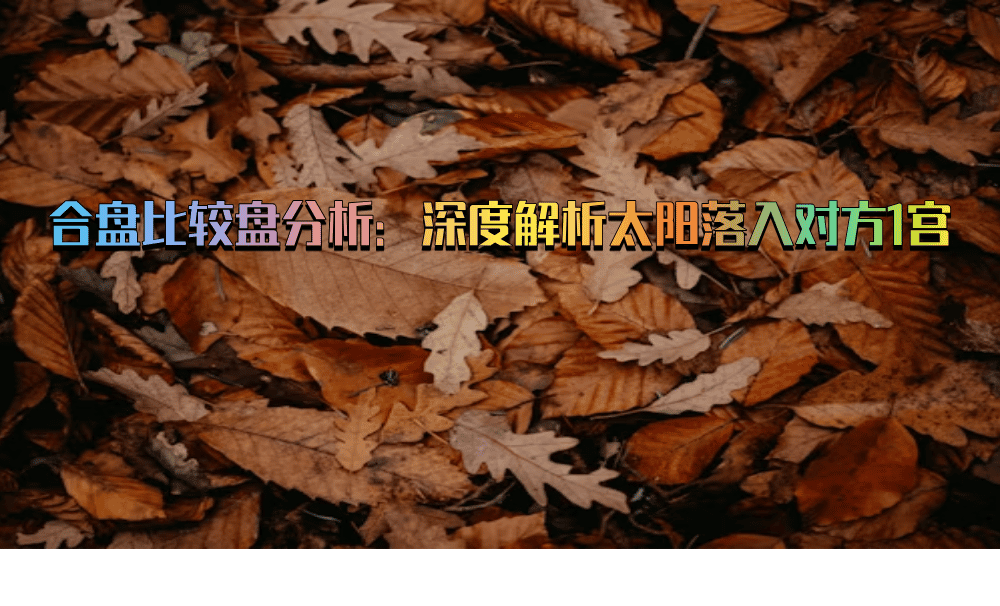 合盘比较盘分析：深度解析太阳落入对方1宫