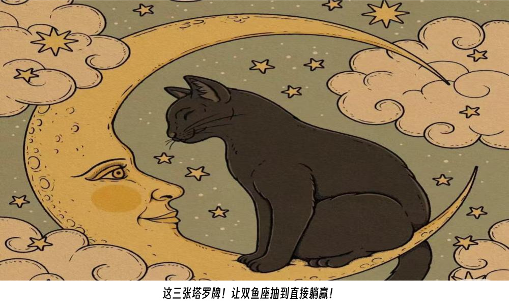 这三张塔罗牌！让双鱼座抽到直接躺赢！