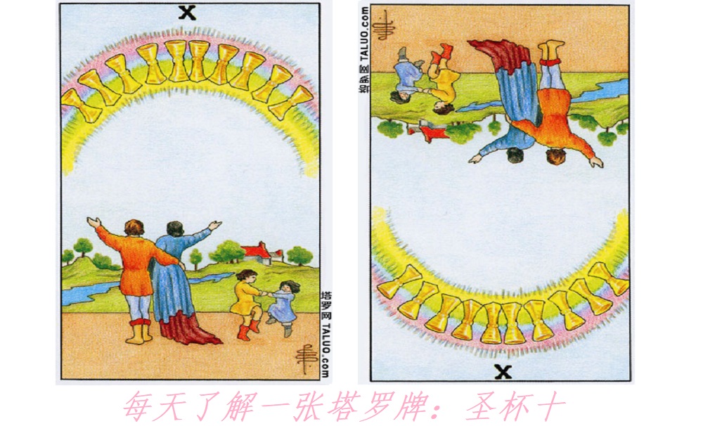 每天了解一张塔罗牌：圣杯十，最终的和谐！