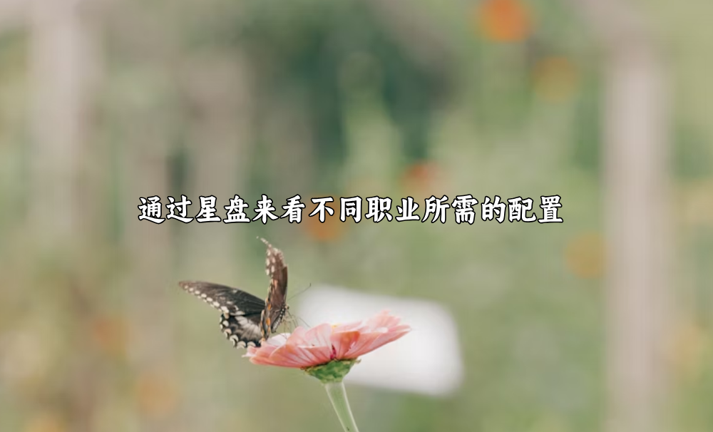 通过星盘来看不同职业所需的配置