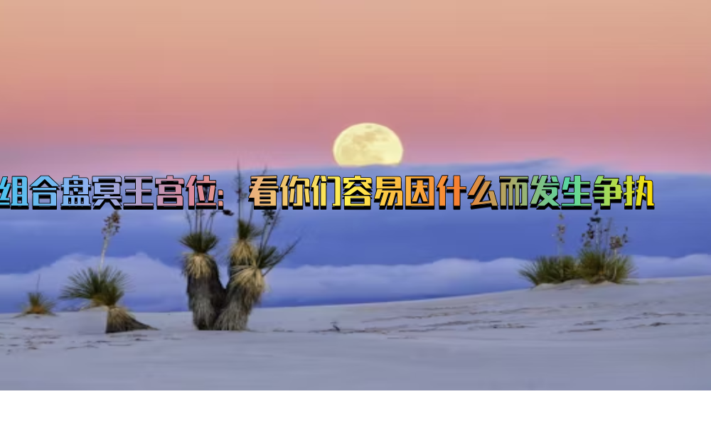 组合盘冥王宫位：看你们容易因什么而发生争执