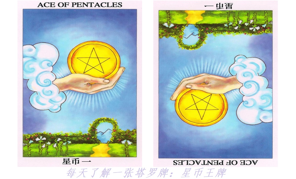 每天了解一张塔罗牌：星币王牌，精神物质双丰收！