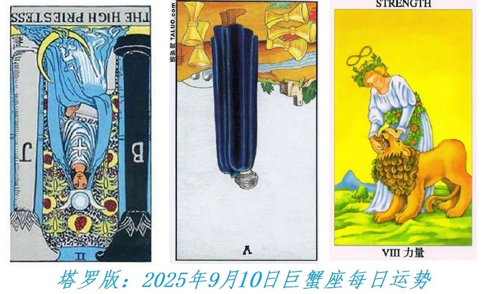 塔罗版：2025年9月10日巨蟹座每日运势解读