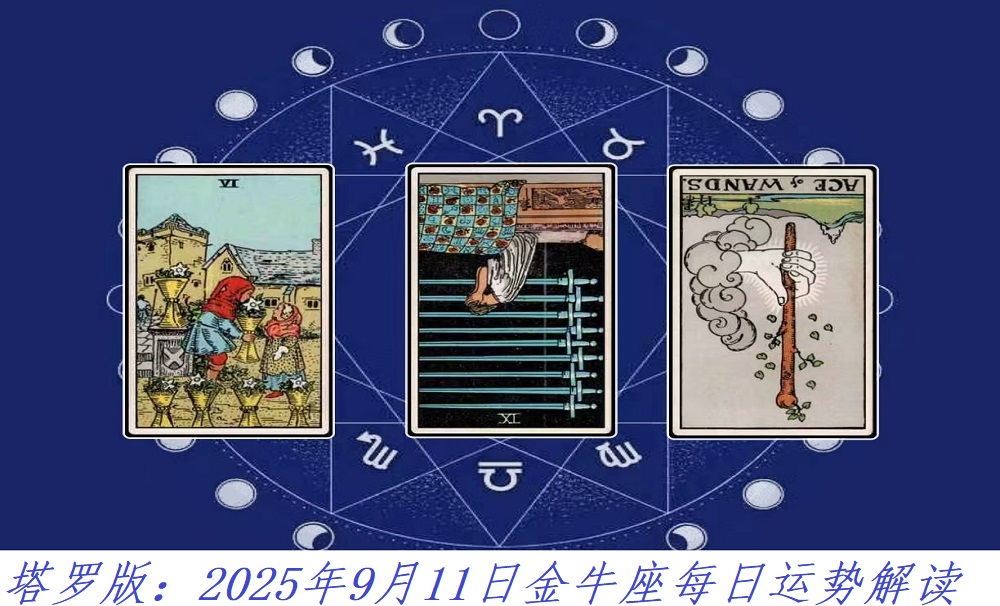 塔罗版：2025年9月11日金牛座每日运势解读