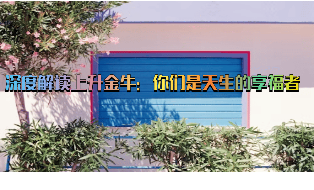 深度解读上升金牛：你们是天生的享福者