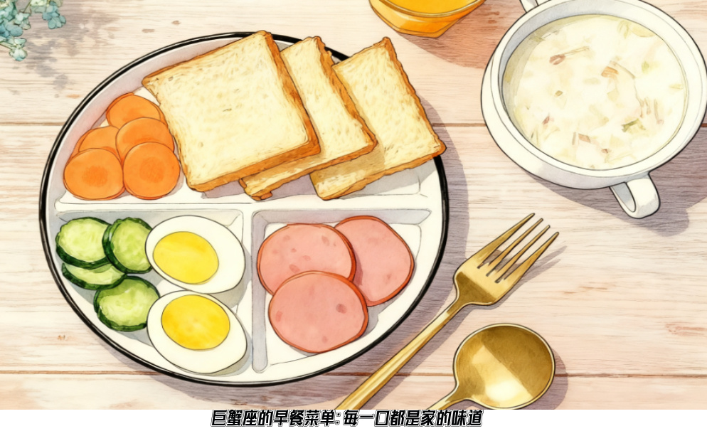 巨蟹座的早餐菜单：每一口都是家的味道