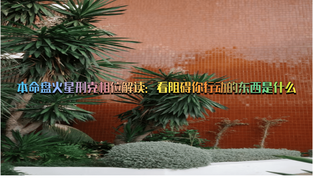 本命盘火星刑克相位解读：看阻碍你行动的东西是什么