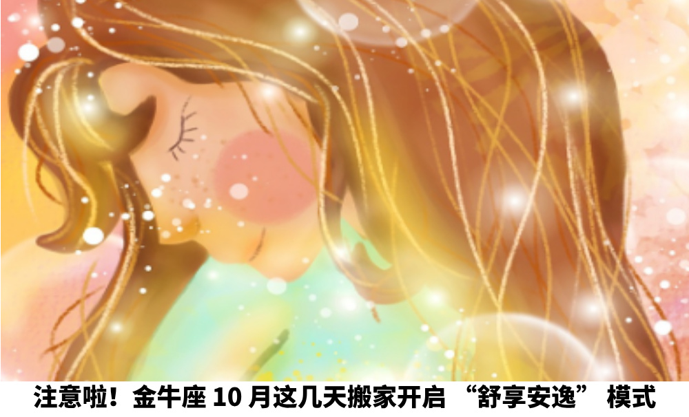 注意啦！金牛座10月这几天搬家开启“舒享安逸”模式