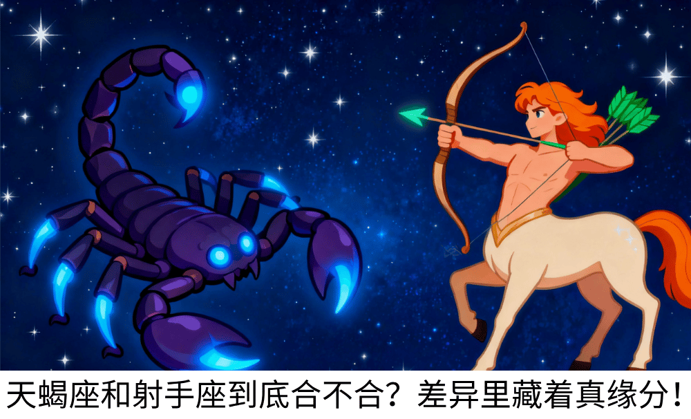 天蝎座和射手座到底合不合？差异里藏着真缘分！