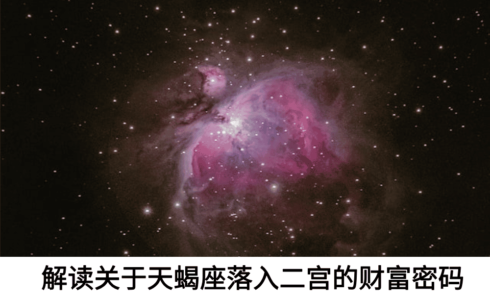 解读关于天蝎座落入二宫的财富密码