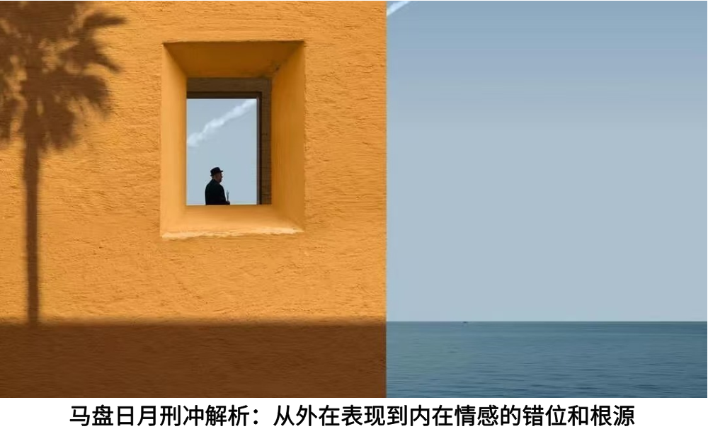 马盘日月刑冲解析：从外在表现到内在情感的错位和根源