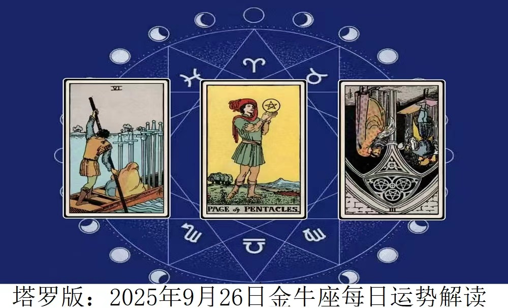 2025年9月26日|塔罗牌占卜解读金牛座今日运势