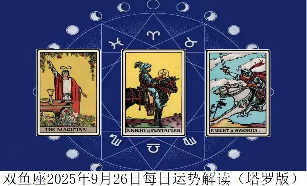 2025年9月26日|塔罗牌占卜解读双鱼座今日运势
