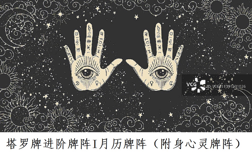 塔罗牌进阶牌阵I月历牌阵（附身心灵牌阵）