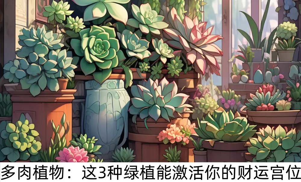 多肉植物：这3种绿植能激活你的财运宫位