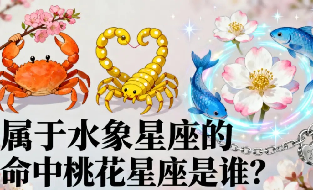 属于水象星座的命中桃花星座是谁？