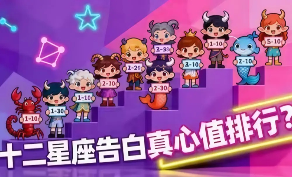 十二星座告白真心值排行？前三名太真实