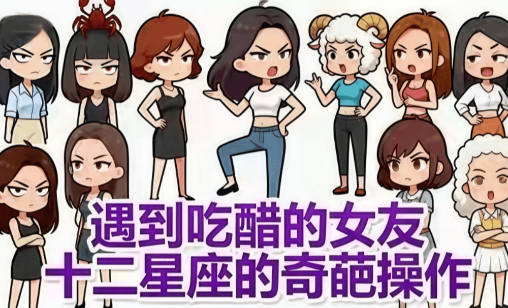 遇到吃醋的女友十二星座的奇葩操作（下）