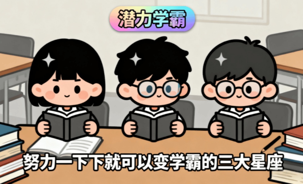 努力一下下就可以变学霸的三大星座