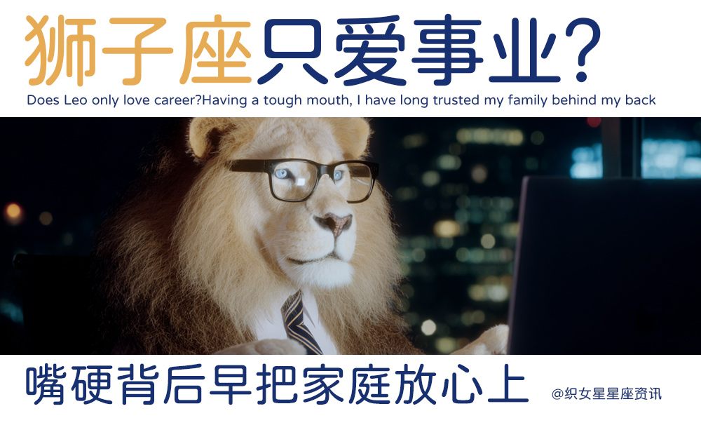 狮子座只爱事业？嘴硬背后早把家庭放心上