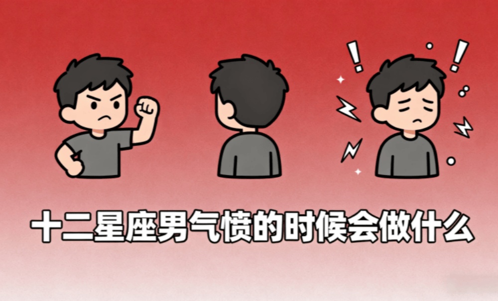 十二星座男生气的时候会做什么？（下）