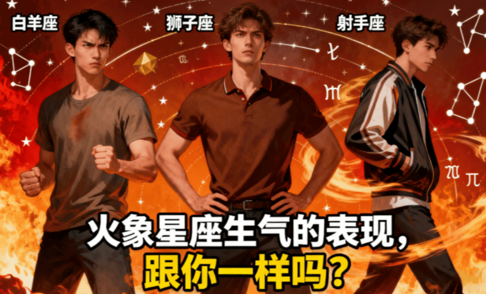 火象星座生气的表现，跟你一样吗？