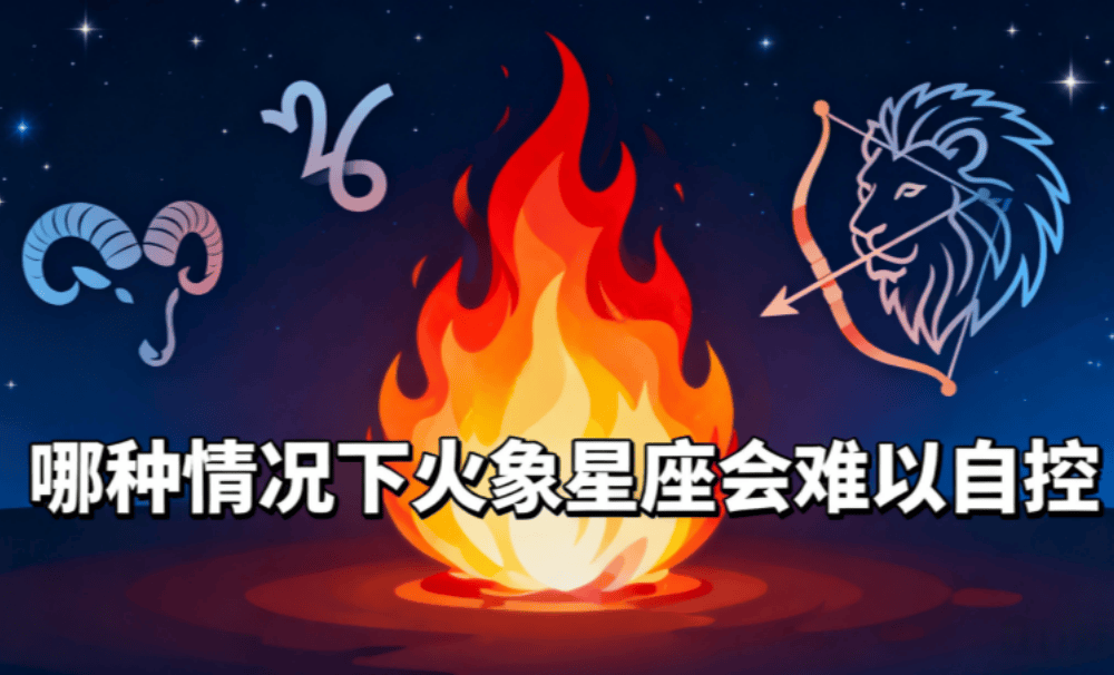 哪种情况下火象星座会难以自控？