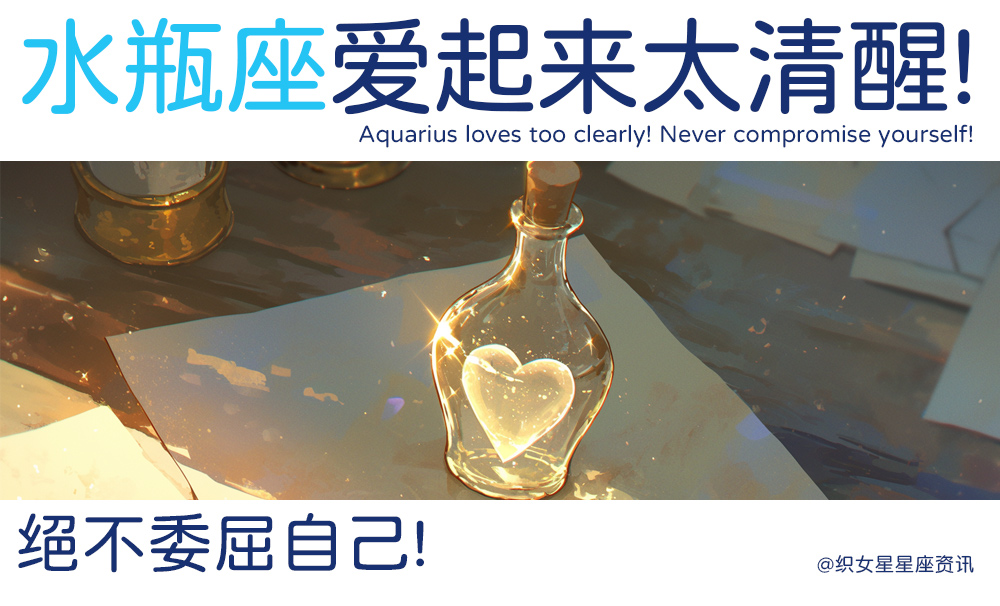 水瓶座爱起来太清醒!绝不委屈自己