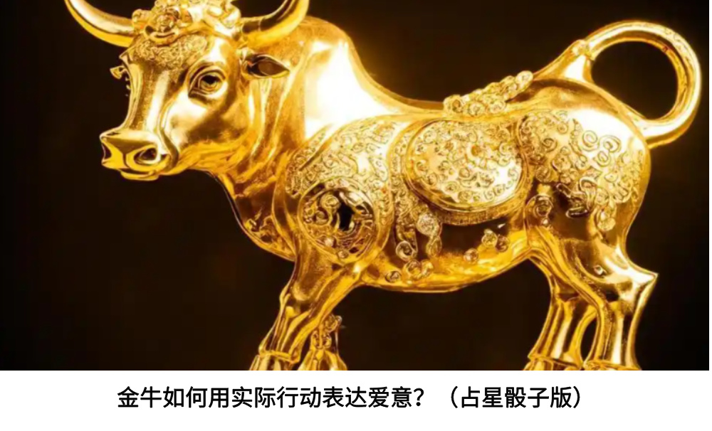 金牛如何用实际行动表达爱意？（占星骰子版）