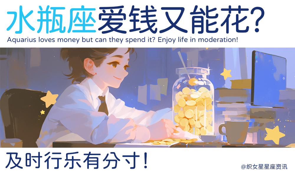 水瓶爱钱又能花?及时行乐有分寸!