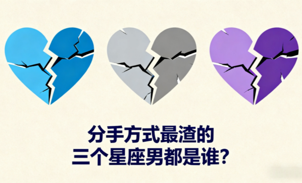分手方式最渣的三个星座男都是谁？