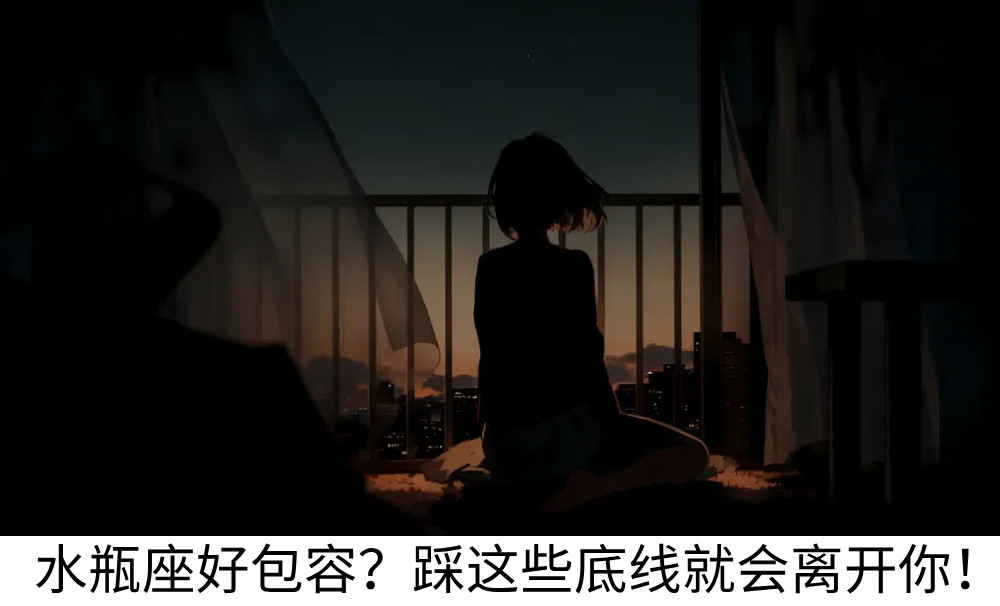 水瓶座好包容？踩这些底线就会离开你！