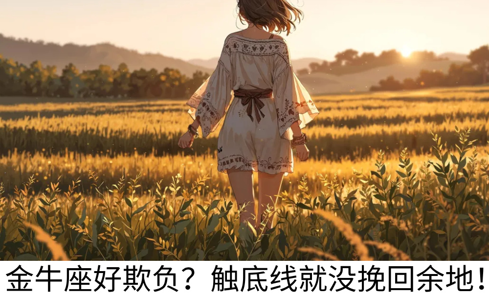 金牛座好欺负?触底线就没挽回余地!