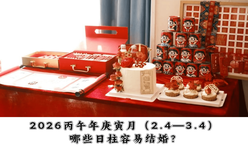 2026丙午年庚寅月（2.4—3.4）哪些日柱容易结婚？