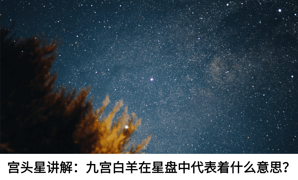 宫头星讲解:九宫白羊在星盘中代表着什么意思?